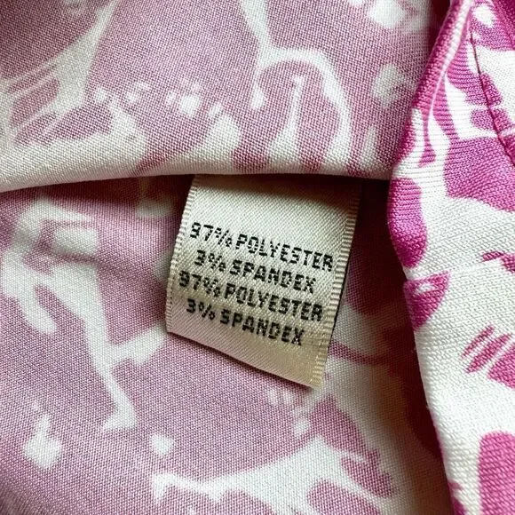 NWOT Sport Haley Women’s Pink Print 1/4 Zip Collared Sports Long Sleeve Top